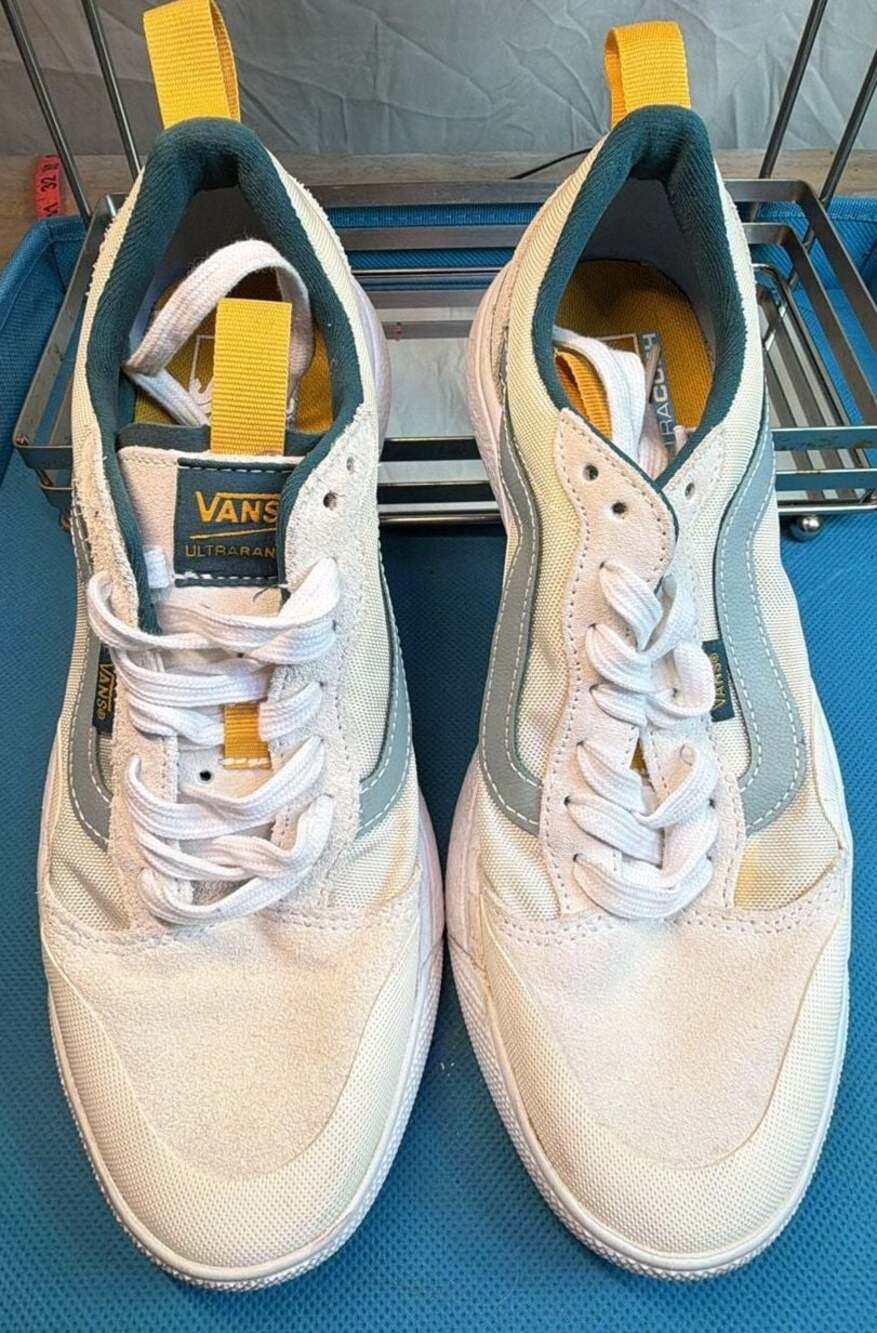 Vans UltraRange EXO Sneakers White Green Marshmallow W 8.5 M 7